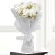 15 White Carnations